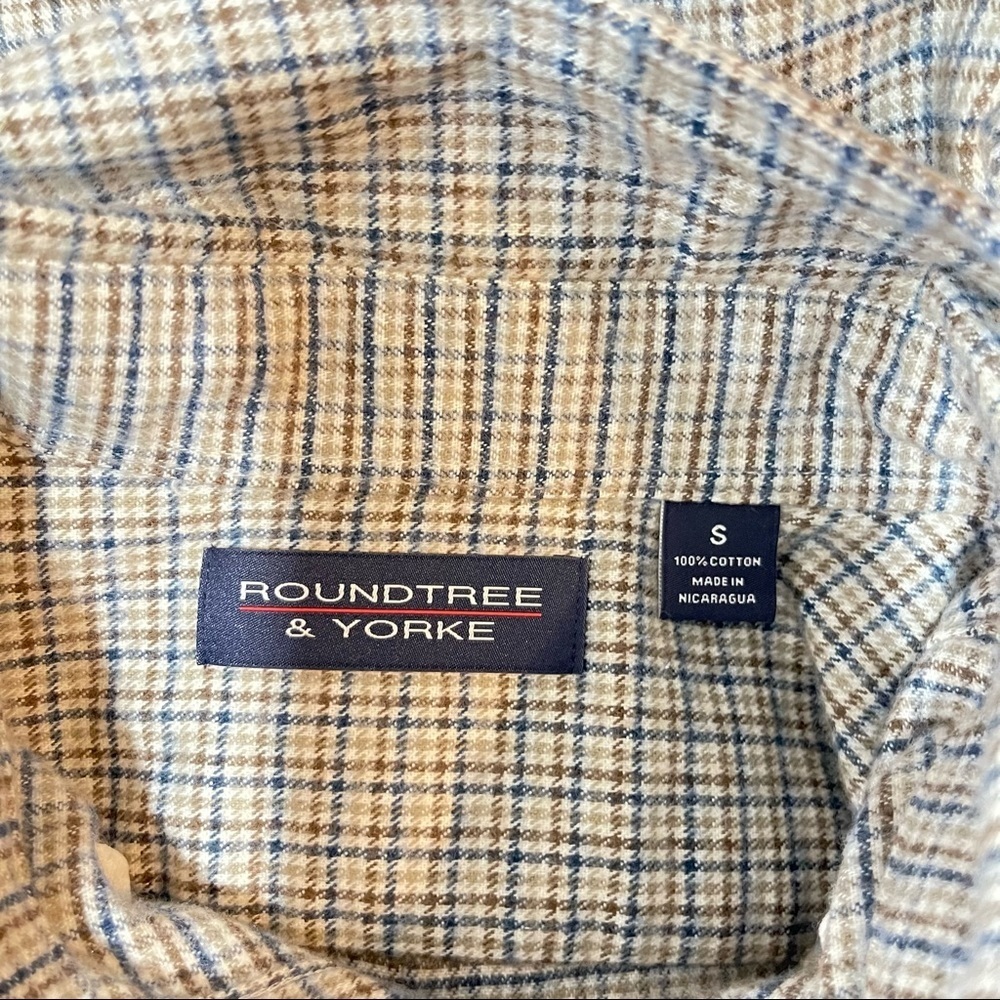 Vintage Mens Casual Plaid Flannel Shirt Size Small - Picture 8 of 16